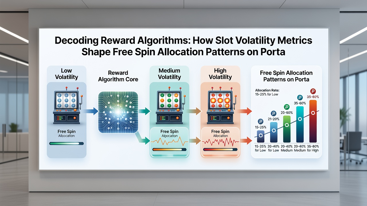Analytics dashboard showing free spin allocation trends tied to slot volatility scores on UK mobile platforms