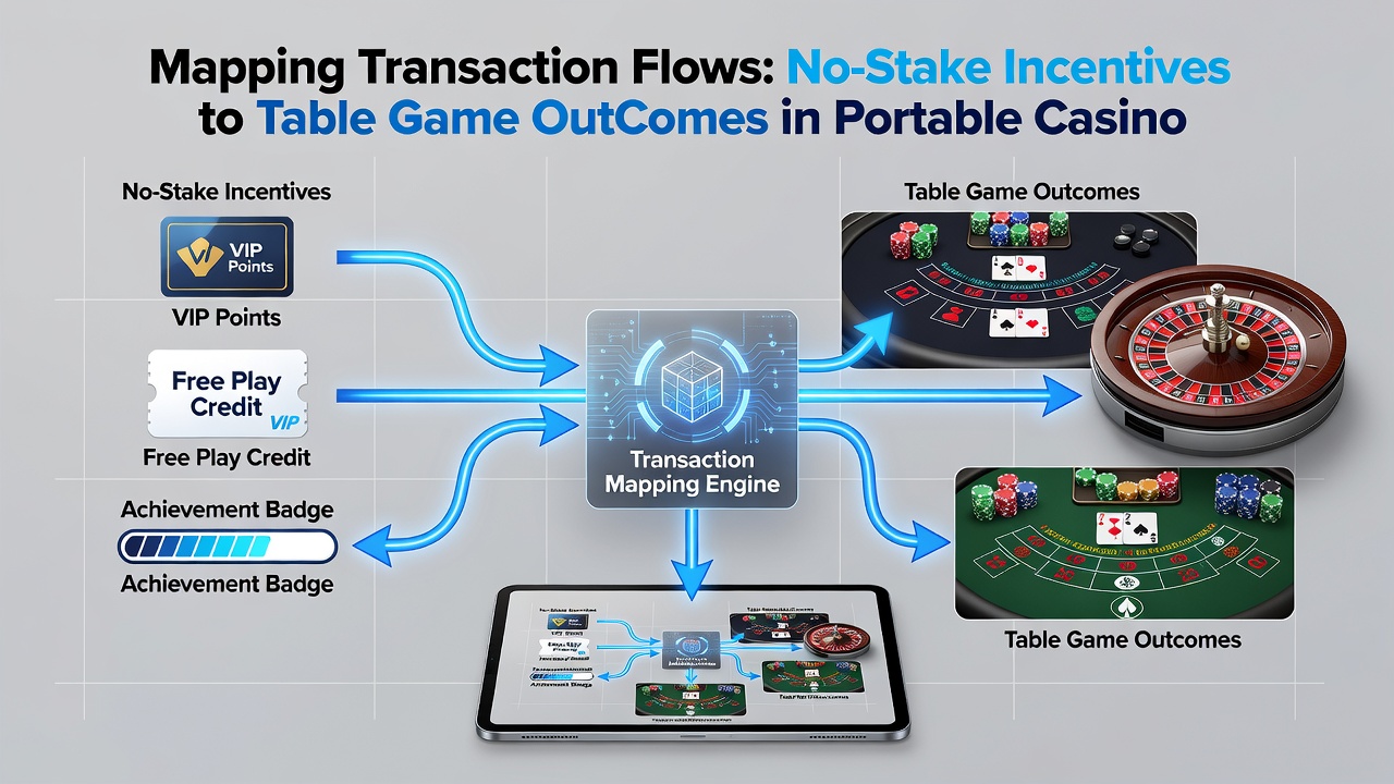 Mobile device interface displaying live table game with overlaid transaction flow indicators