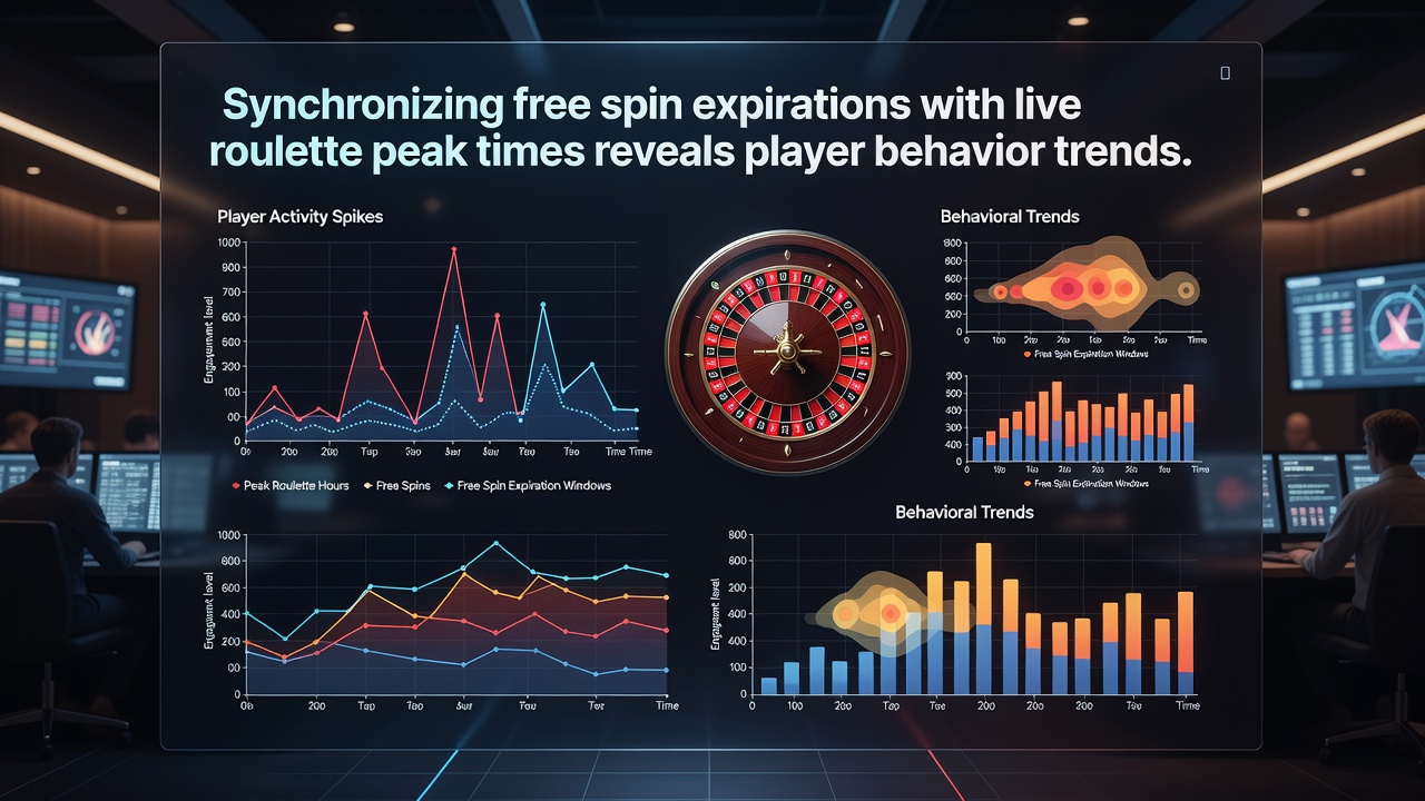 Heatmap visualization of player logins and roulette table occupancy during bonus expiration windows