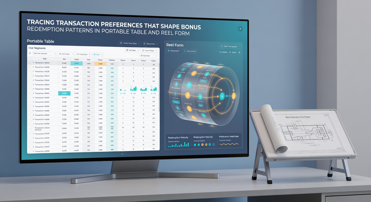 Analytics dashboard displaying redemption patterns across mobile slots and table games